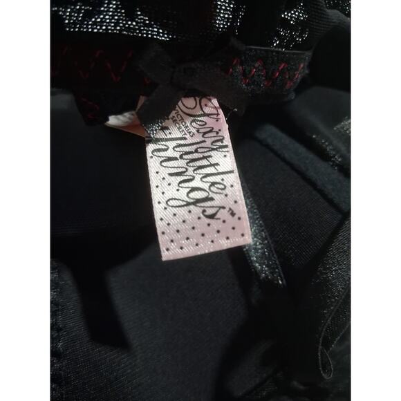 Y2K Victoria's Secret Babydoll Womens size 36B‎ Ruched Lace Garter Belt Lingerie - Picture 7 of 13